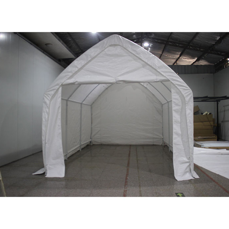360*600*340cm Tente mobile en plastique Carport avec bois naturel traité sous pression