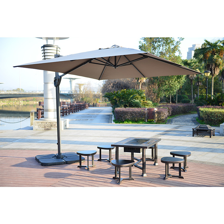 Parapluie à main de luxe pour jardin de patio personnalisé meubles d'extérieur pliables 3m 150cm