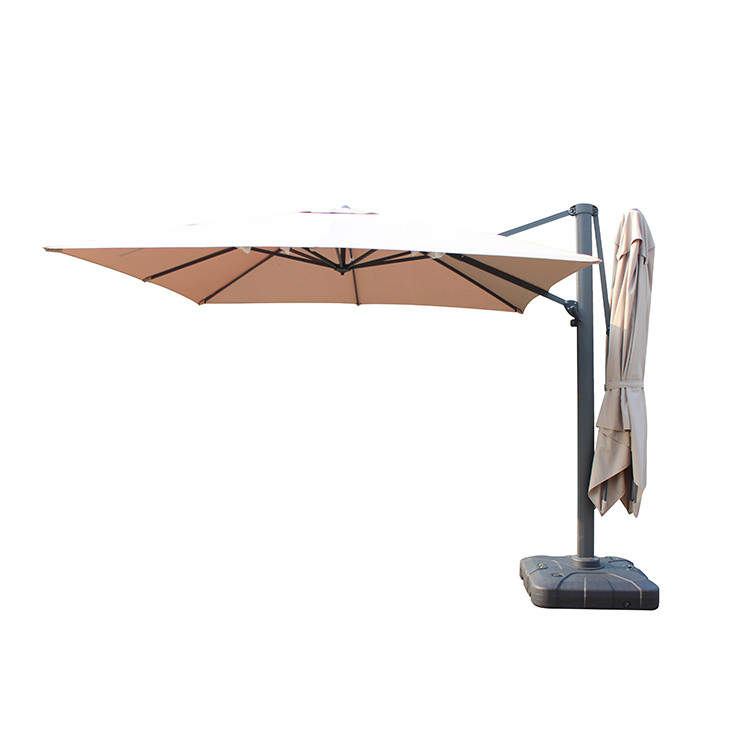 Parapluie de jardin à double canopée pour meubles d'extérieur 3m Design économique