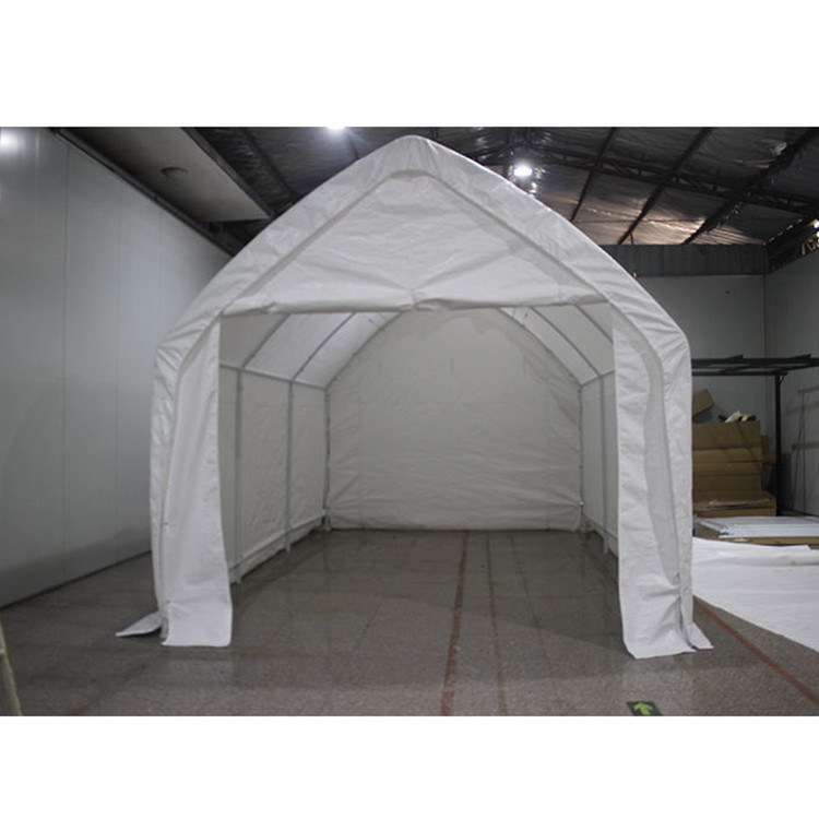 360*600*340cm Portable grande canopée imperméable à l'eau Tente de garage de voiture extérieure avec cadre revêtu de poudre