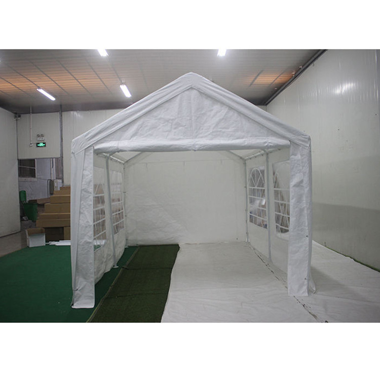 Couverture haute en PE imperméable à l'eau et résistant aux UV Carport 3X4M pour la fête en blanc
