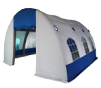 Matériau de la voile POLY 6*6*3m Pavillon gonflable à arc semi-circulaire pour événements d'entreprise