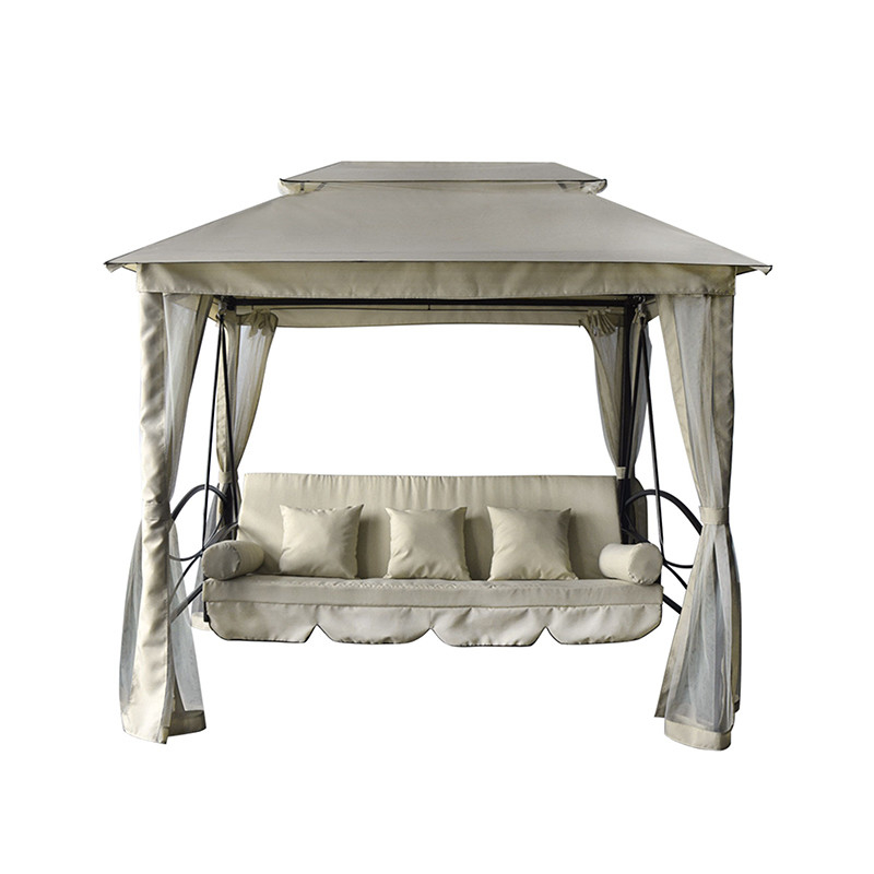 Y courrier d'emballage du patio Canopy lit balançant pour le luxe loisirs Tente de mobilier extérieur