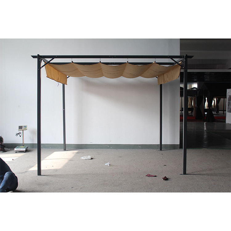 Personnalisable 3.1*3.1*2.3M Aluminium extérieur rétractable Pergola Canopy pour le jardin patio