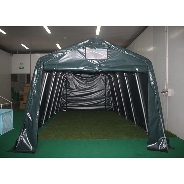 Non recouvert PVC imperméable pliable lourd entrepôt de grande taille entrepôt extérieur dôme carport
