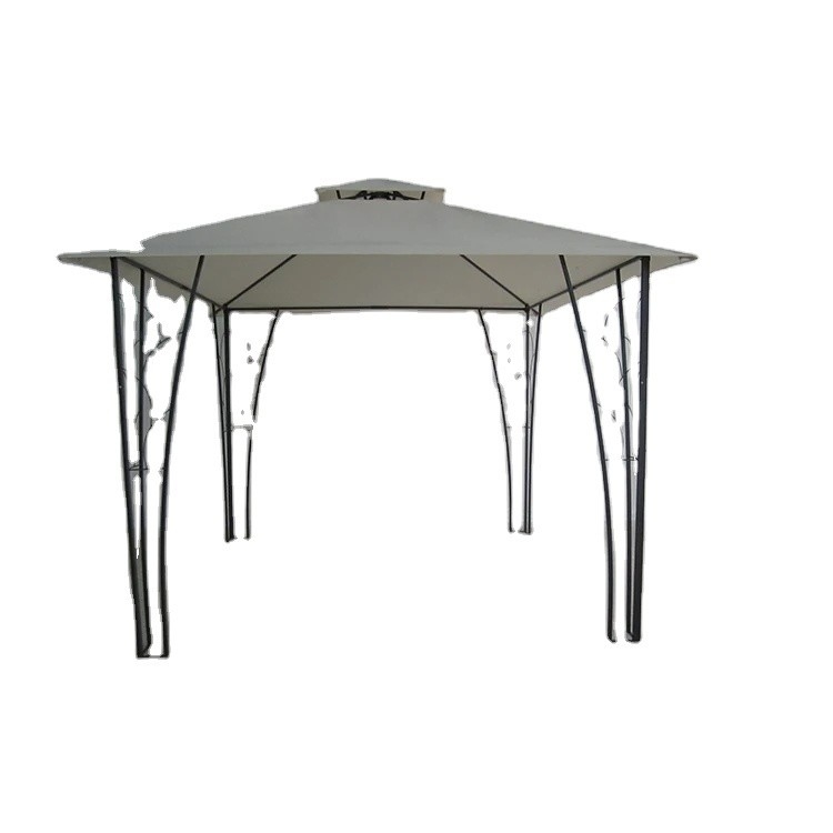3*3M Double Top Pergola Gazebo métallique décoré Idéal pour les mariages et les événements