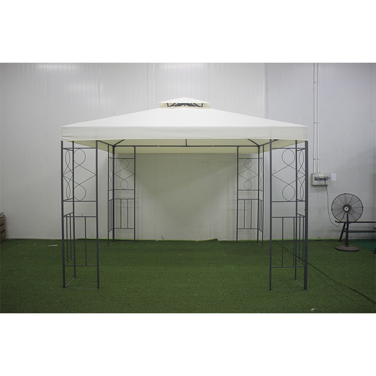 Créez un espace extérieur élégant et fonctionnel avec le pavillon de gazebo en acier de 3x3 m