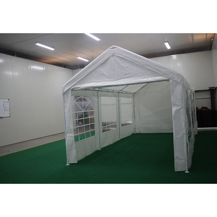 Carport extérieur CP004-W avec couverture supérieure en PE étanche et cadre métallique 3X6M