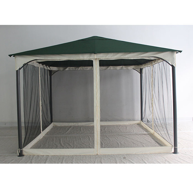Activités décontractées et en plein air Cadre en fer Pavillon extérieur avec polyester