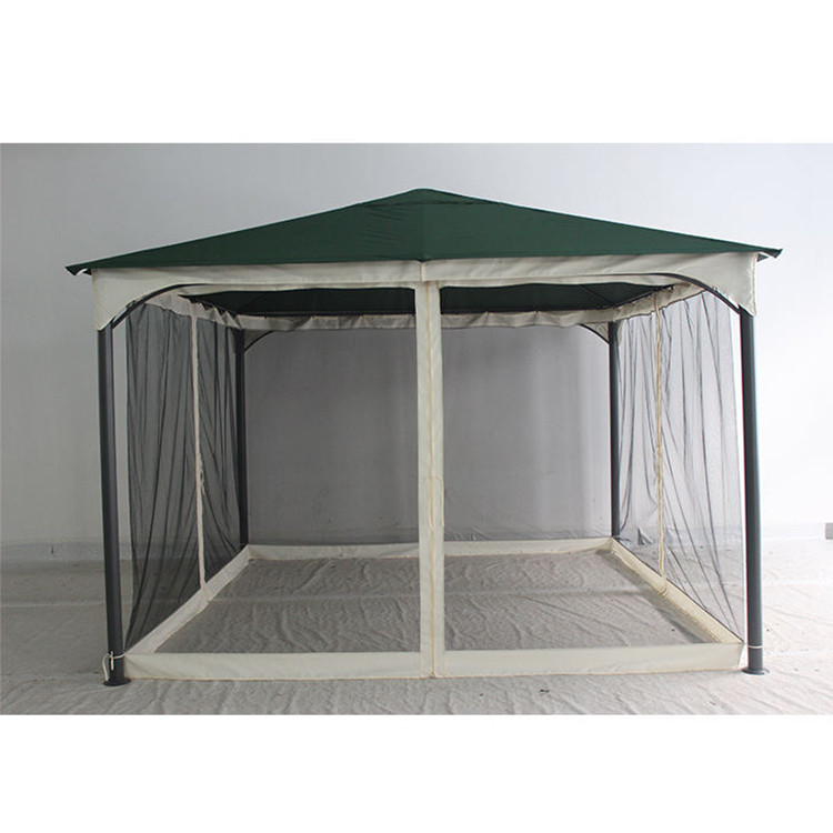 Tente de camping pliée en acier à cadre métallique pour jardin et extérieur