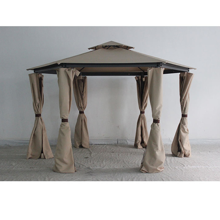 Pergola de gazebo pliable pour jardin extérieur avec assemblage facile et finition de cadre en PVC