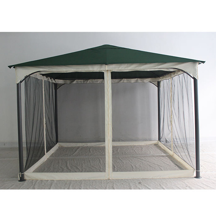 Couverture en polyester et moustiquaires pour le jardin Easy Up Folding Outdoor Gazebo en acier