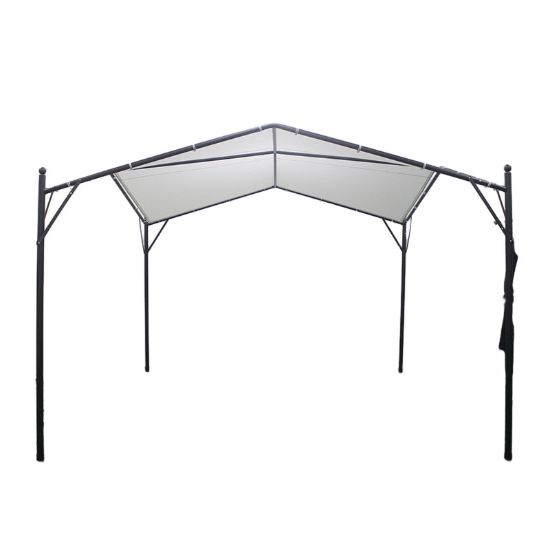 Facile à assembler Pergola de jardin en métal loisirs écologique Pavillon extérieur 3,5*3,5*2,7m