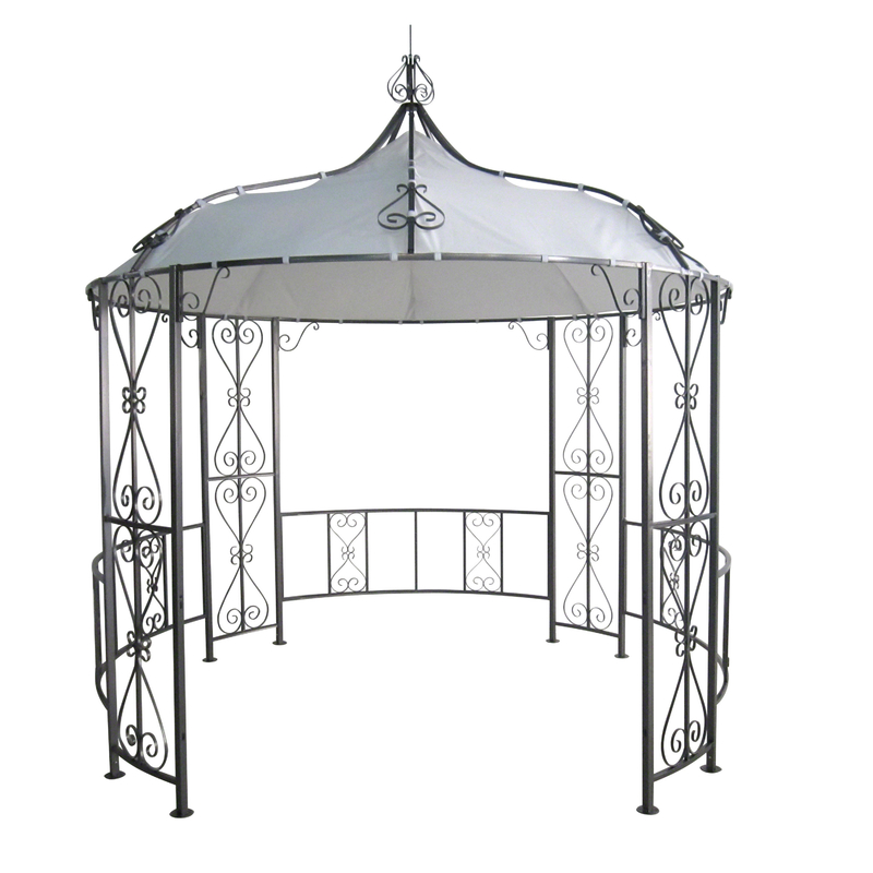 Matériau en tissu de polyester 3*2.9M Modèle à ouverture Spire Gazebo haute énergie pour jardin