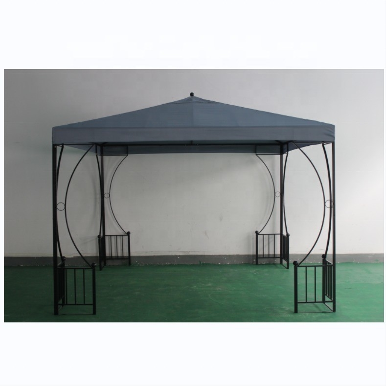 Couche en poudre de cadre en acier Arches de jardin Canopy Pergola Tente écran pour les espaces extérieurs
